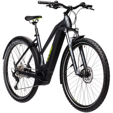 Bicicletta Ibrida Elettrica CUBE CROSS HYBRID PRO 500 ALLROAD TRAPEZ Donna Grigio 2021 0